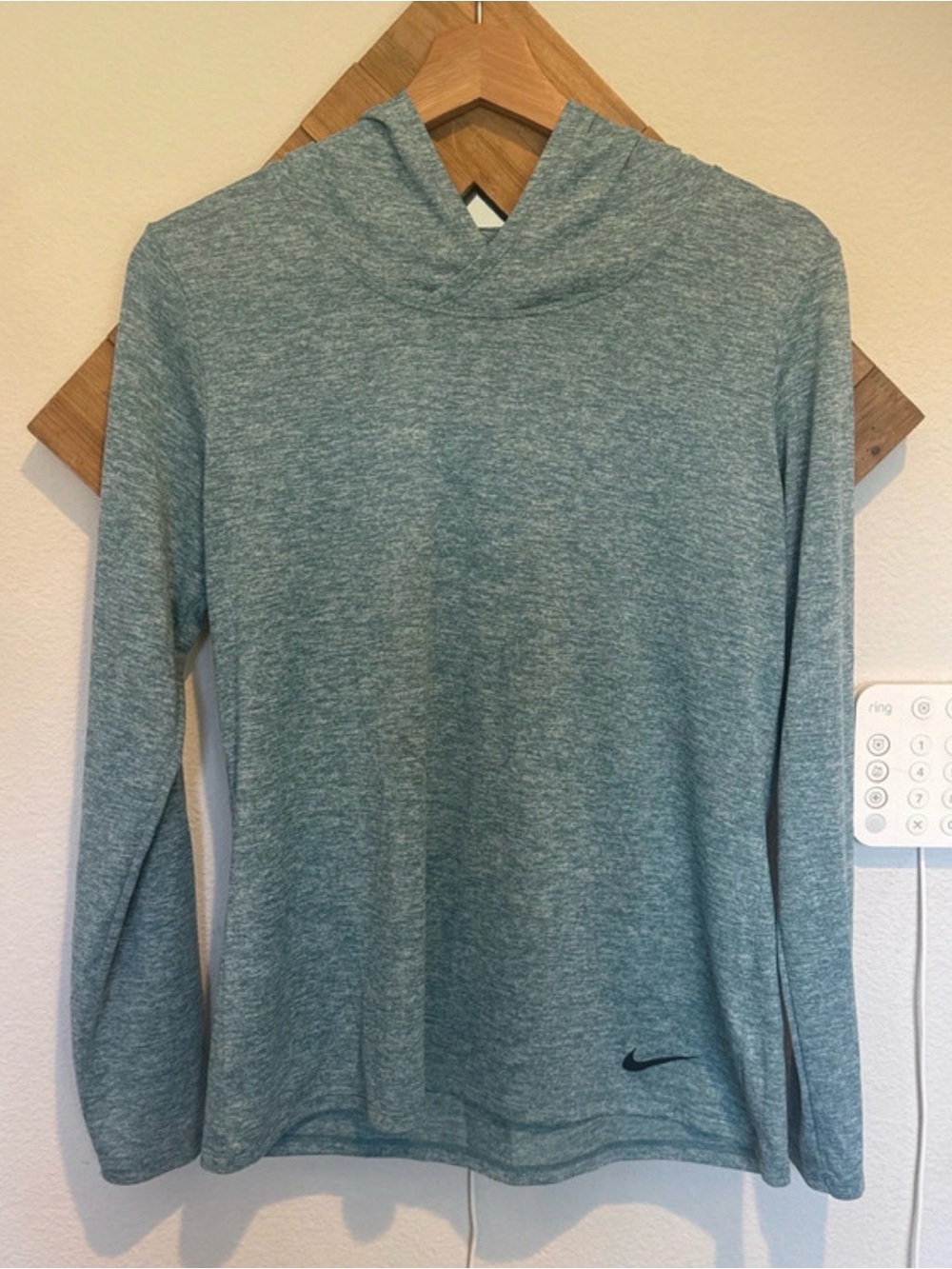 Nike Teal Heather Dri-FIT Hooded Pullover